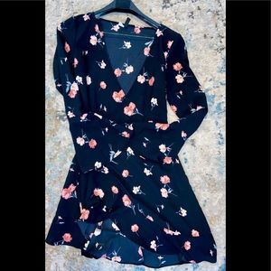 Floral wrap around dress!
